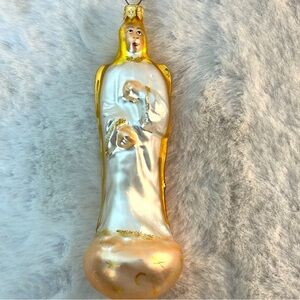 Christopher Radko Vintage Rare Silver Gold Moon & Stars Angel HTF EUC